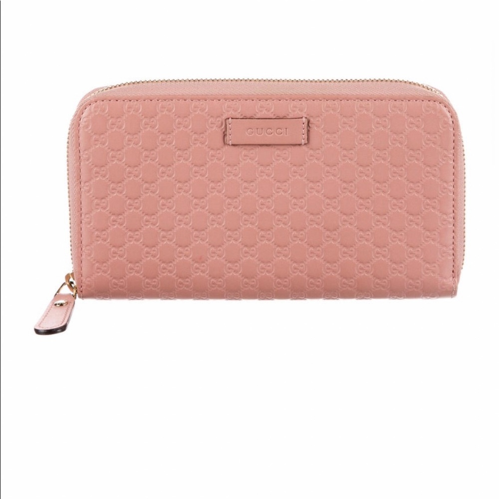 Authentic GUCCI Zip-Around Microguccissima Pattern Continental wallet
